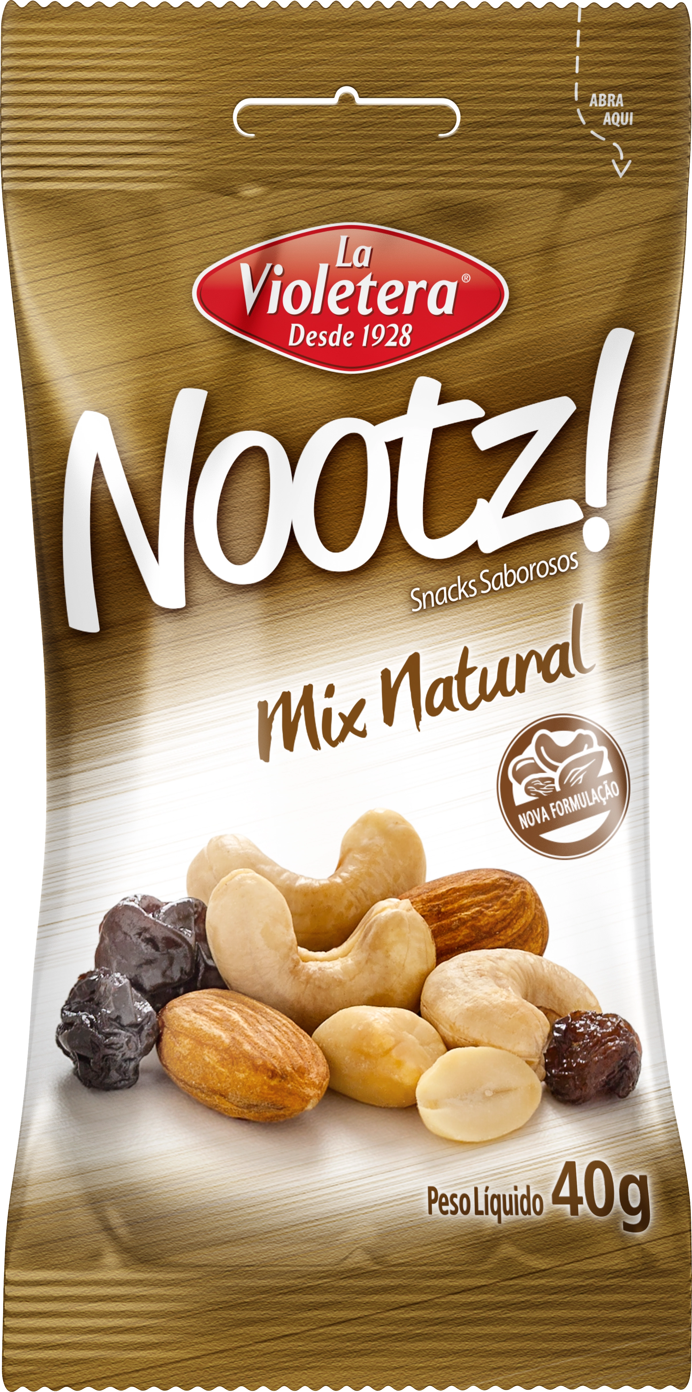 Snacks Nootz La Violetera 40gr Mix Natural