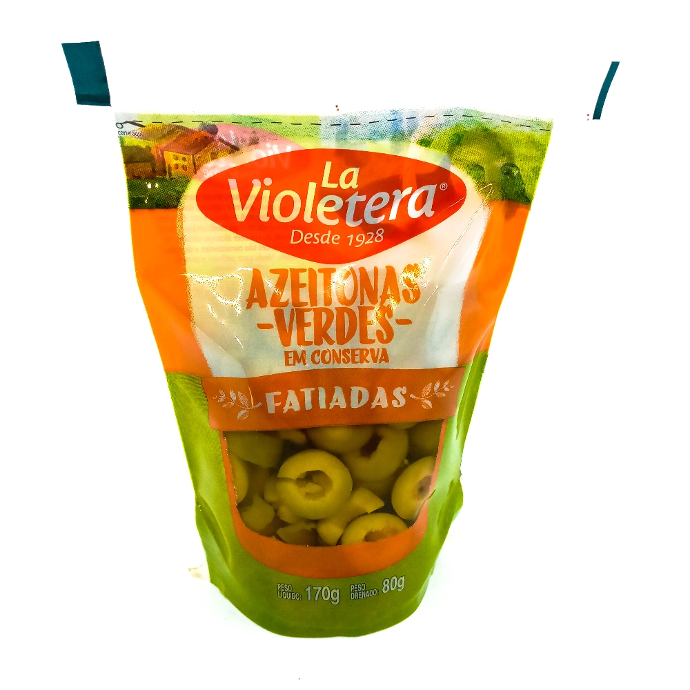 Azeitona Verde Em Conserva Fatiada La Violetera Sachê 80g