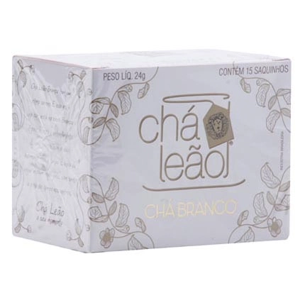 Chá Branco Natural Leão Fuze Caixa 24g 15 Unidades