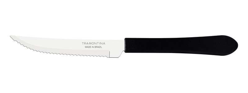 Faca Churras Tramontina N4 Inox Preto
