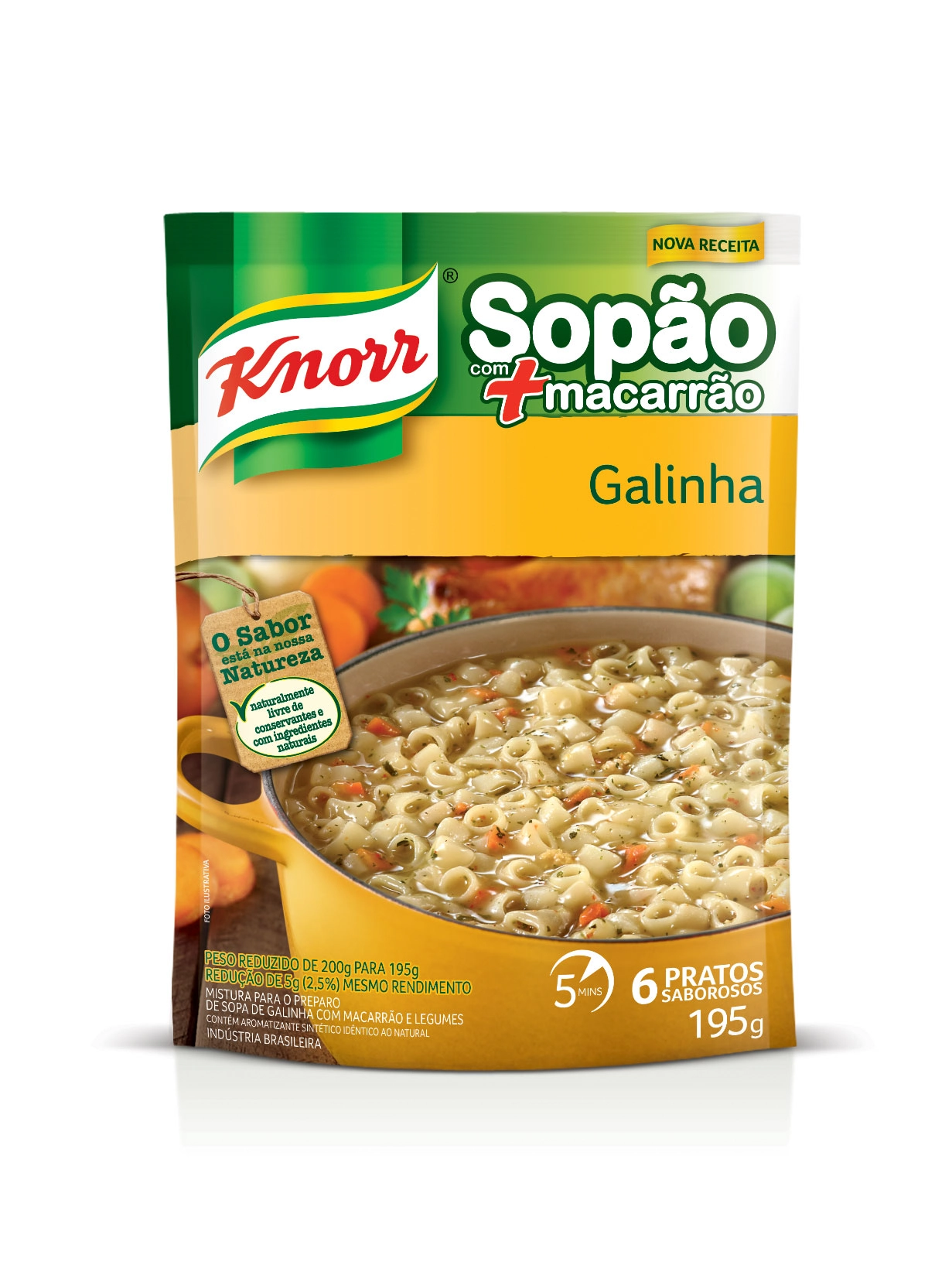 Sopão Galinha Knorr Sachê 195g