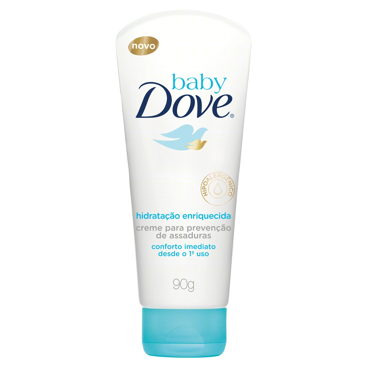 Creme Preventivo De Assaduras Bebê Hidratação Enriquecida Dove Baby Bisnaga 90g