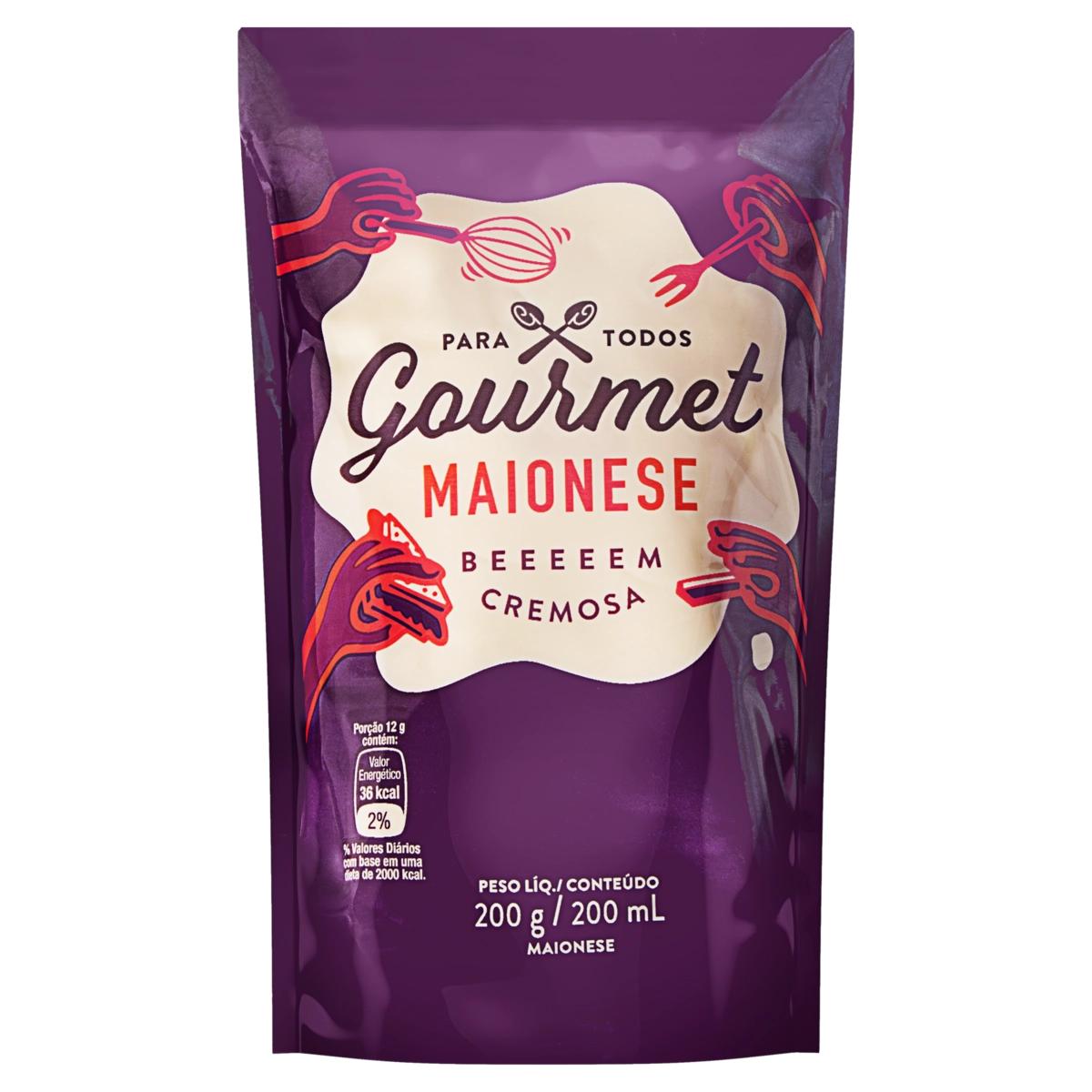 Maionese Cremosa Gourmet Sachê 200g