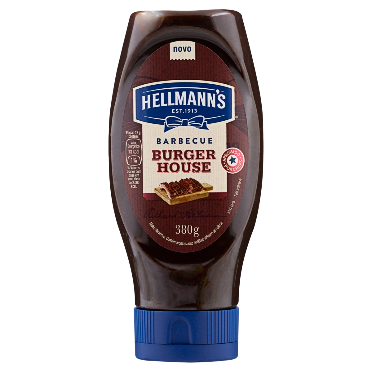 Molho Barbecue Hellmanns Burger House Squeeze 380g
