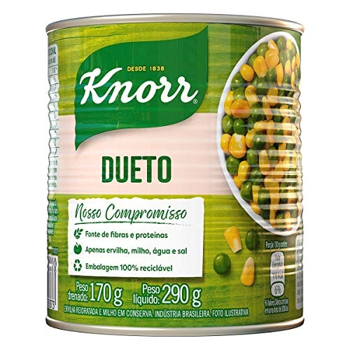 Ervilha E Milho Verde Em Conserva Dueto Knorr Lata 170g
