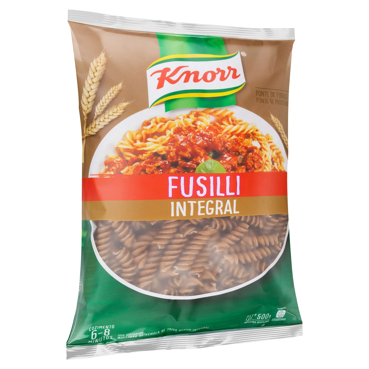 Macarrão De Sêmola Integral Fusilli Knorr Pacote 500g