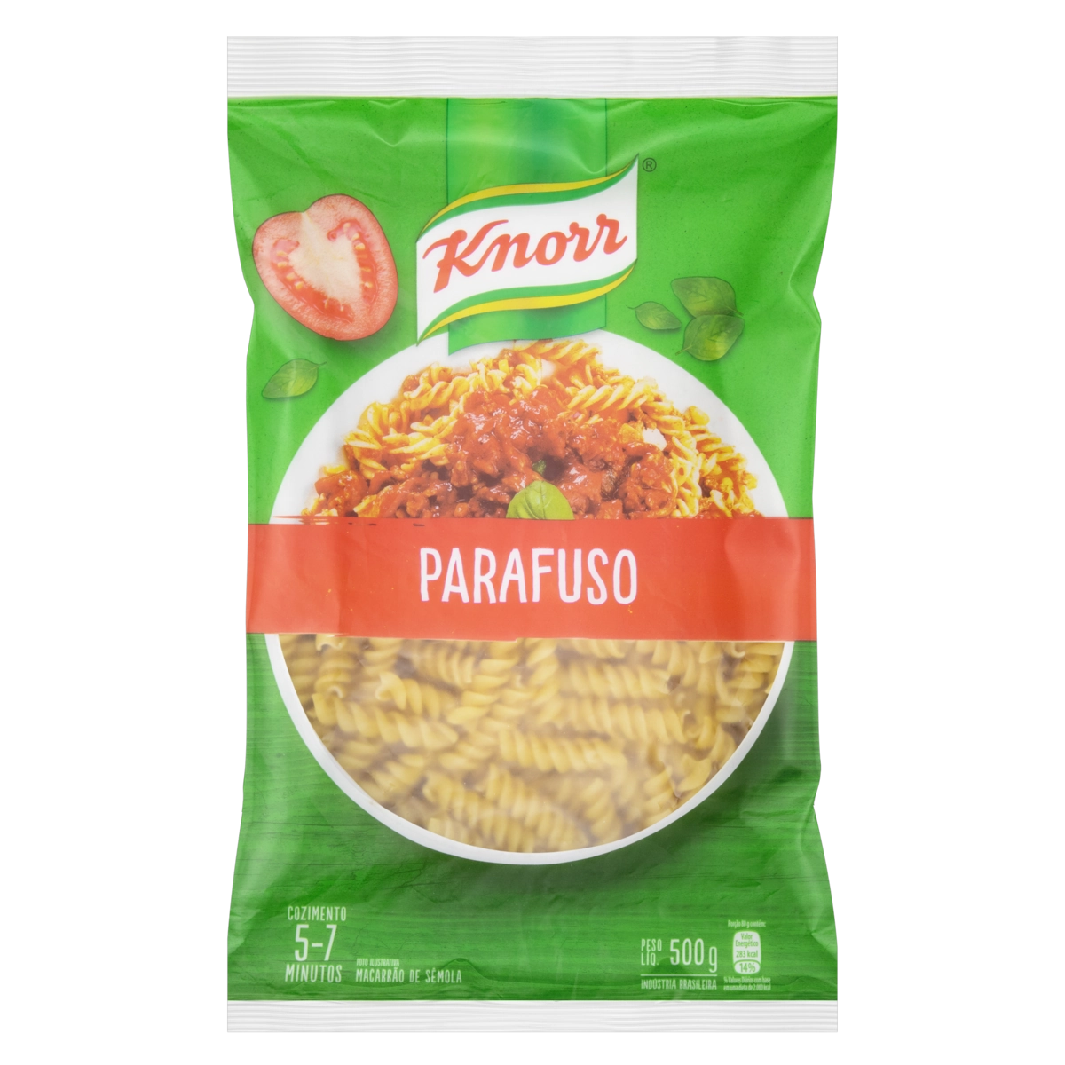 Macarrão De Sêmola Parafuso Knorr Pacote 500g