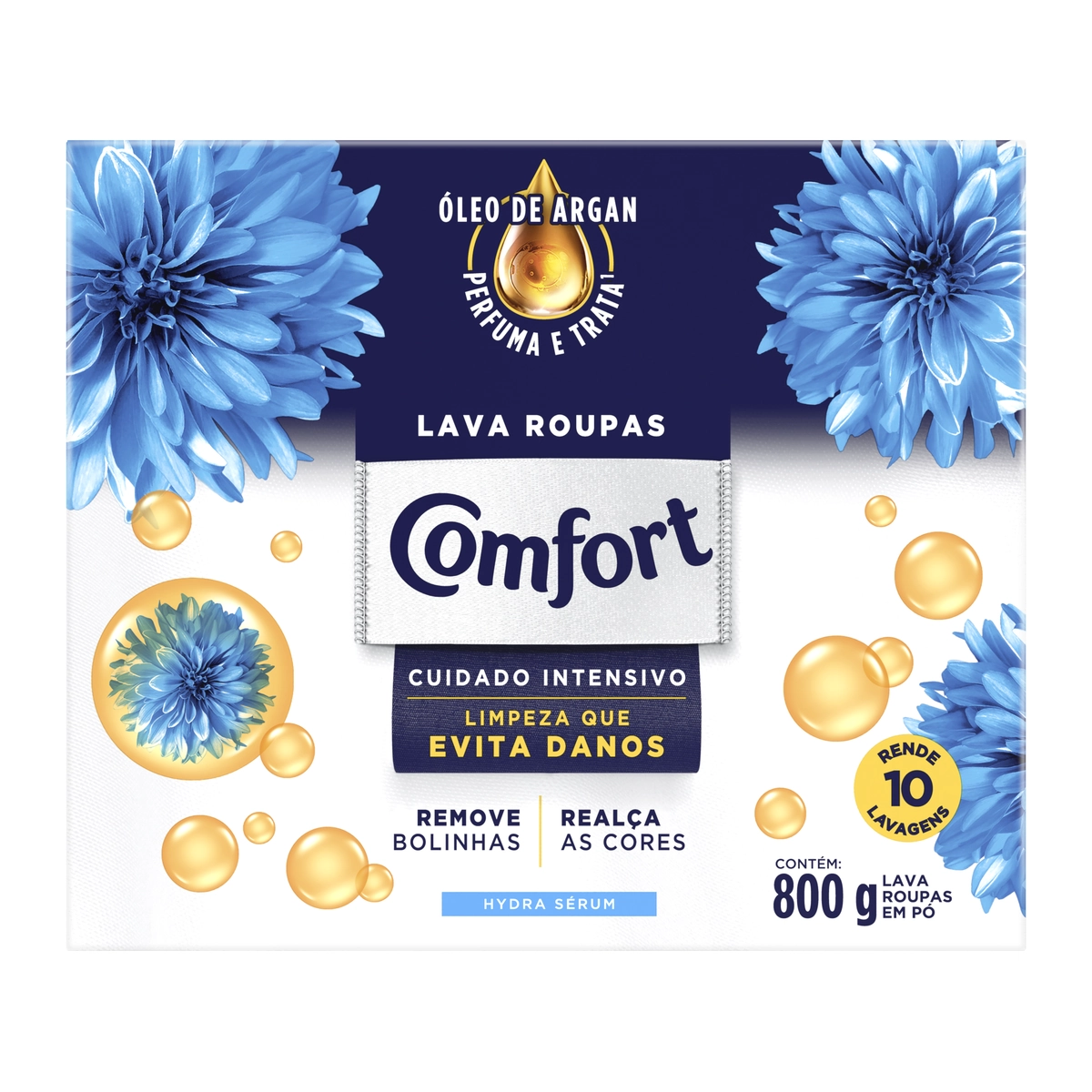 Lava Roupas Pó Hydra Sérum Comfort Caixa 800g