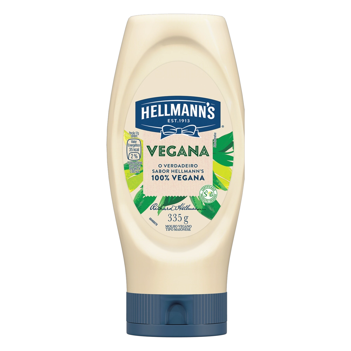 Molho Tipo Maionese Vegano Hellmanns Squeeze 335g