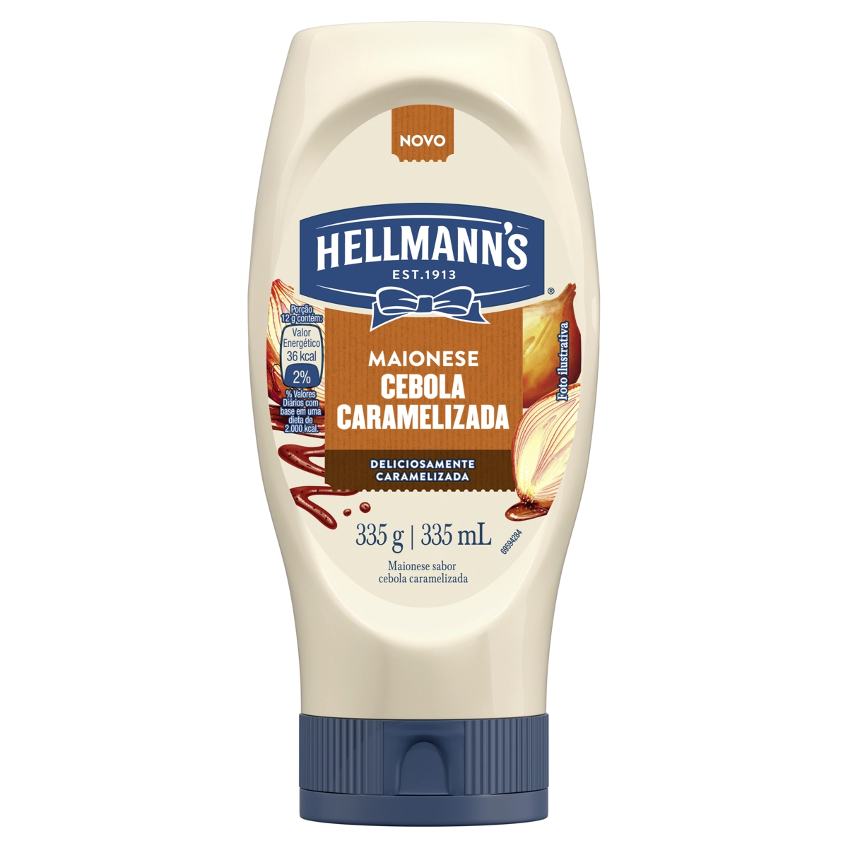 Maionese Cebola Caramelizada Hellmanns Squeeze 335g