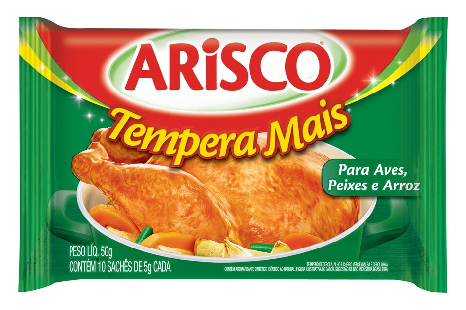 Tempero Em Pó Arisco Tempera Mais Para Aves, Peixes E Arroz 50g