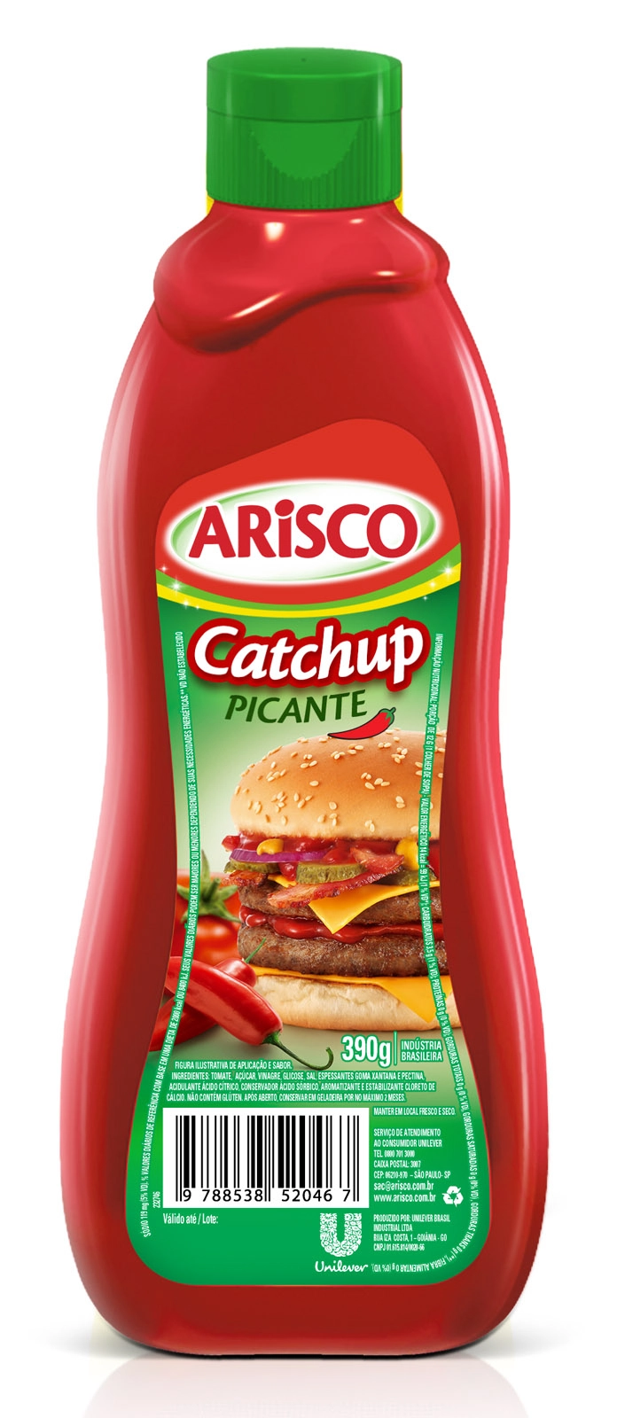 Catchup Arisco Picante 390g
