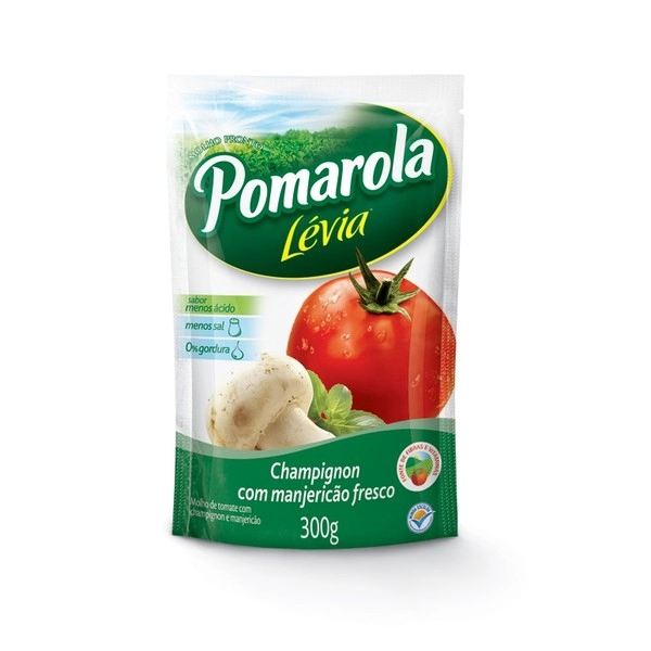 Pomarola Champignon Com Manjericão Sachê 300 G