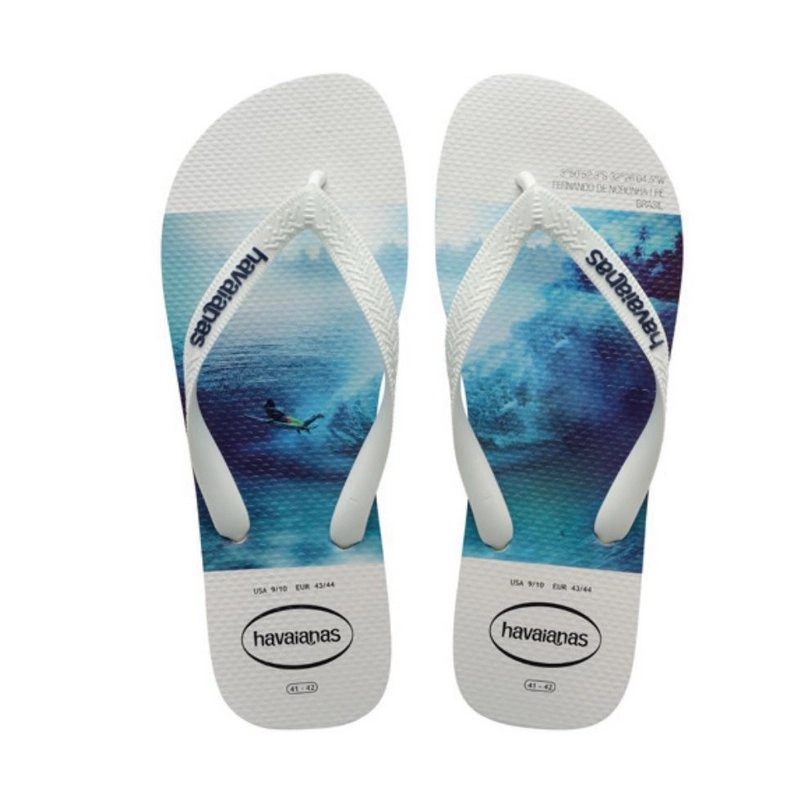 Sandalia Havaianas Hype 43/44 Bco/bco/azul