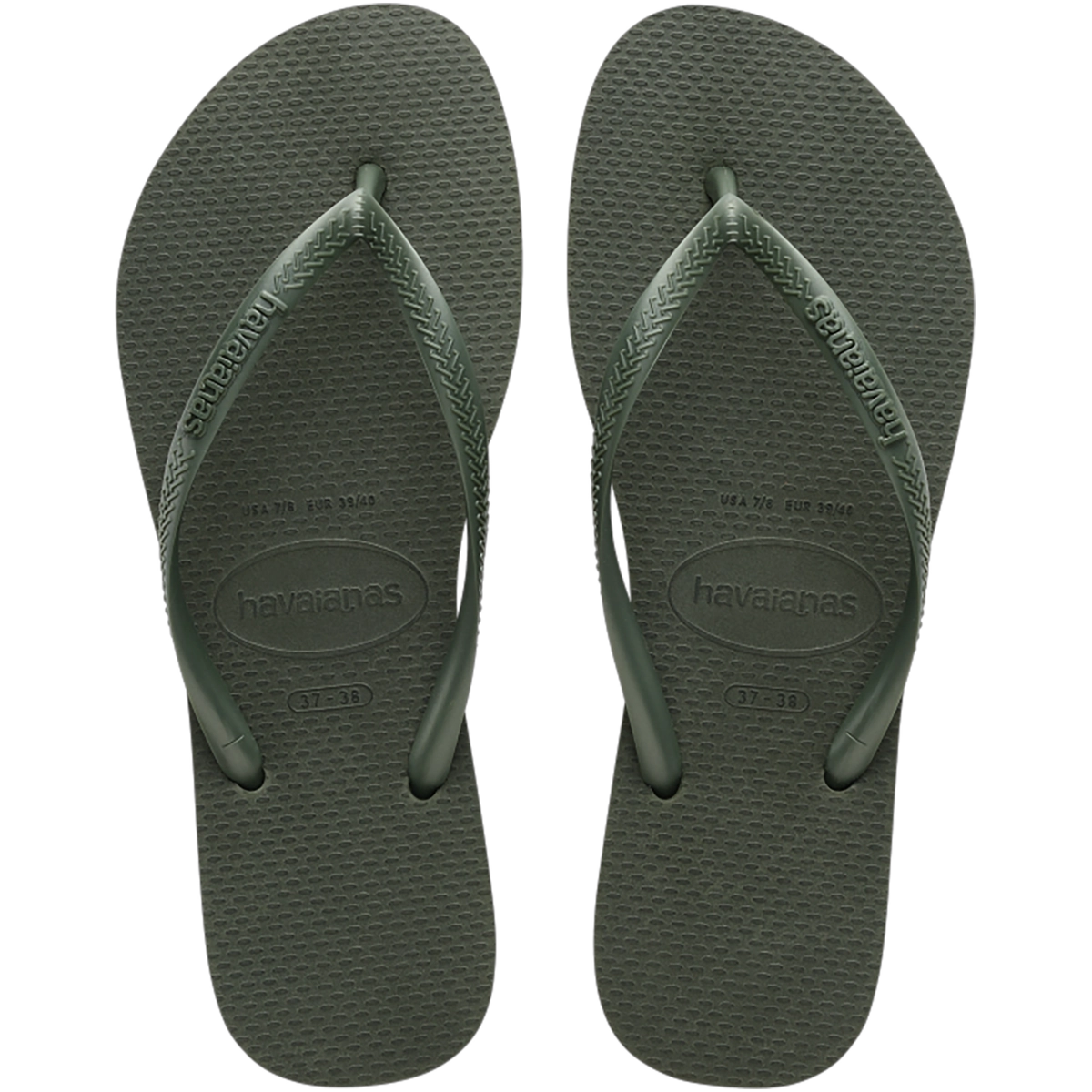 Chinelo Verde Olive Slim Havaianas N° 41/42