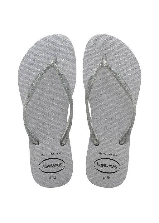 7012962 Sandalias Havaianas Slim Gloss Gd F0 Sandalias Havaianas Slim Gloss Fc Cinza Gelo