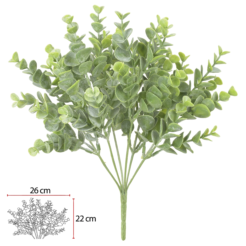 F Eucalipto C Powder X42 32cm Verde 32044001 Flor Arte