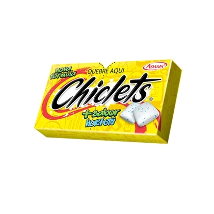 Chicle Adams Hortelã 100unidade