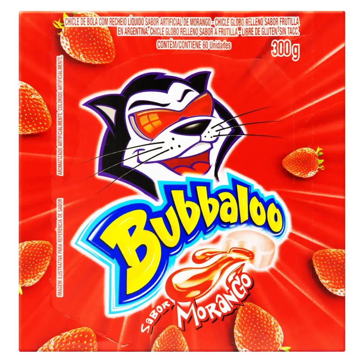 Chicle Bubbaloo Morango 60un