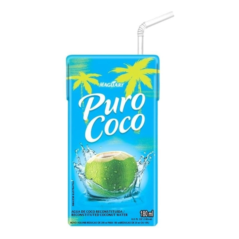água De Coco Puro Coco Caixa 180ml
