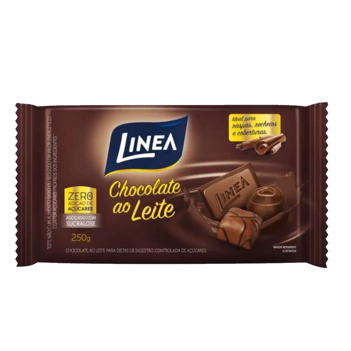 Chocolate Ao Leite Uso Culinário Linea Pacote 250g