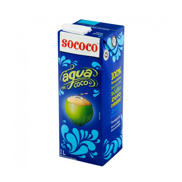 água De Coco Integral Sococo Caixa 1l