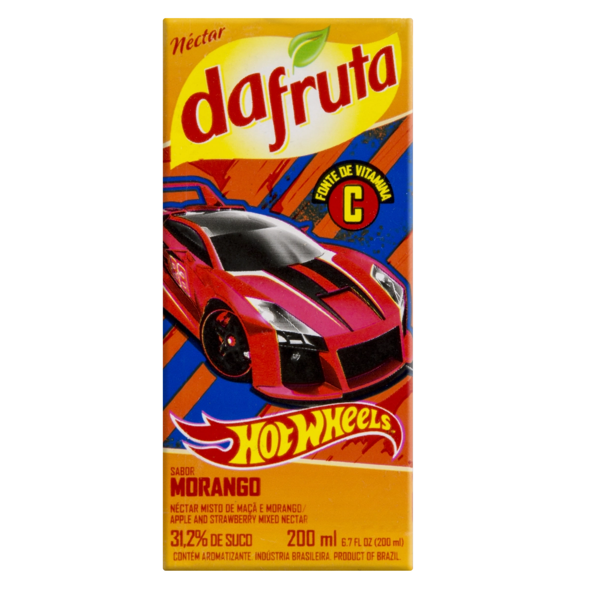 Néctar Morango Hotwheels Dafruta Caixa 200ml