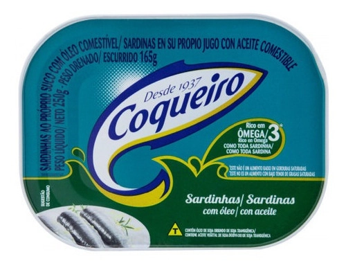 Sardinha Em Oleo Coqueiro 250