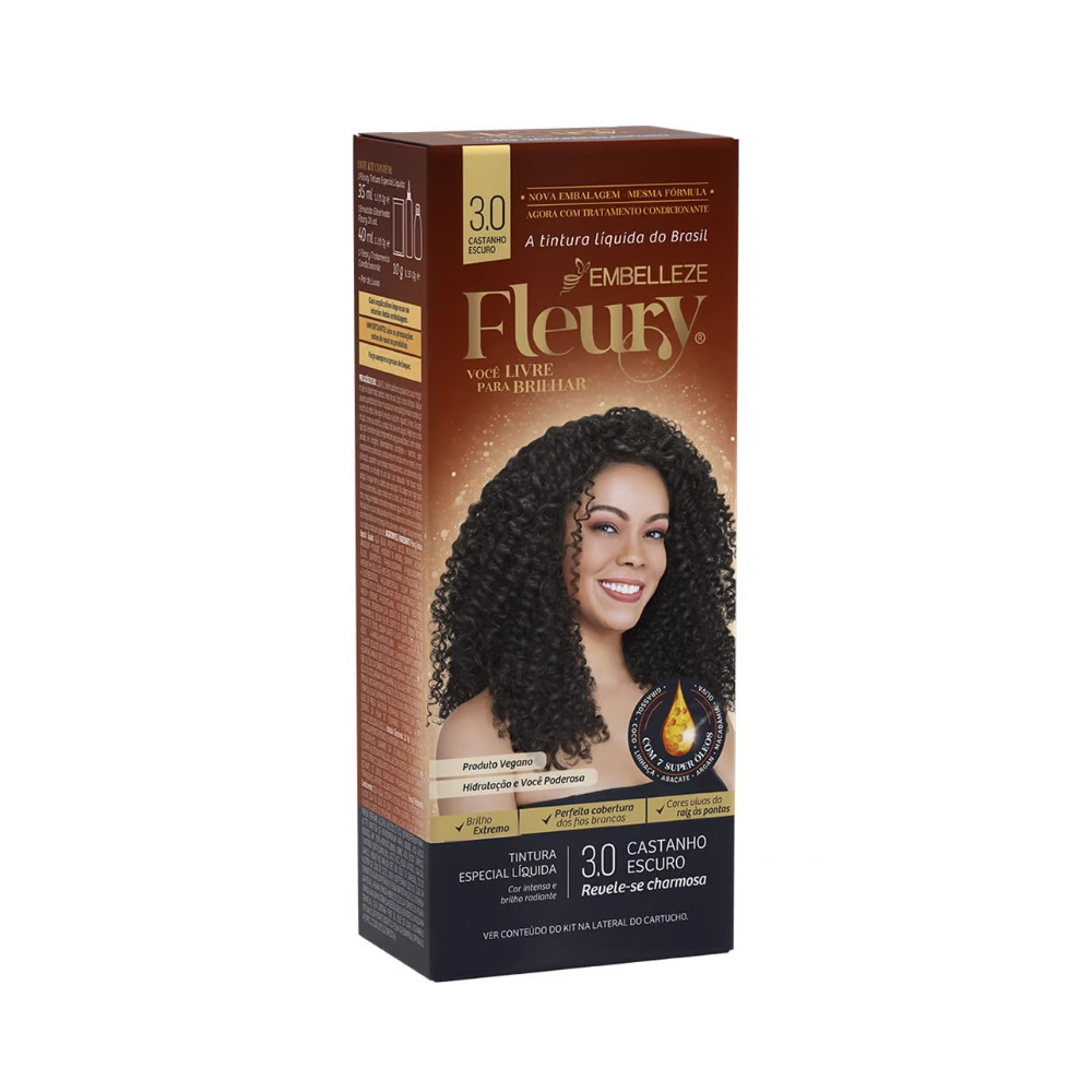 Tint Fleury Kit 3 0 Castanho Escuro