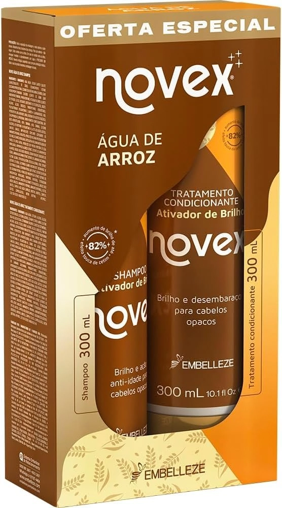 Sh Cond Novex 300ml Agua De Arroz