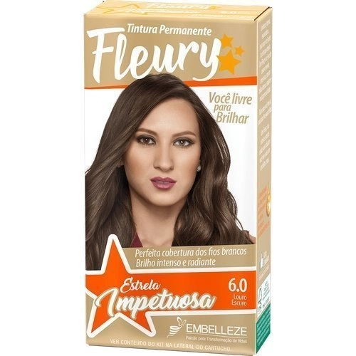 Tintura Fleury Media 6.0 Louro Escuro
