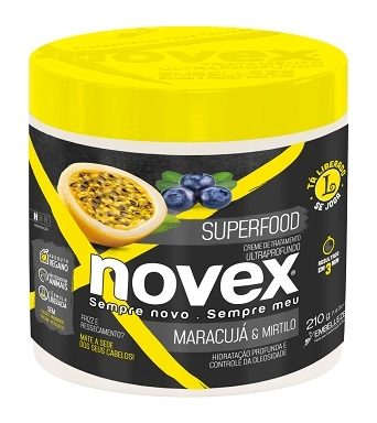 Creme/mascara Tratamento Novex Maracuja E Mirtilo 210g