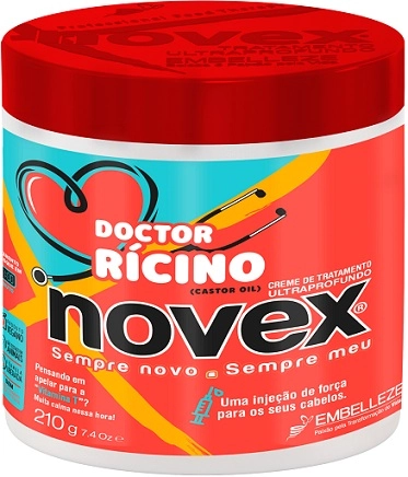 Creme/mascara Tratamento Novex Embelleze Doctor Ricino 210g