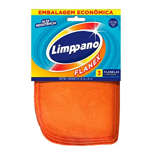 Flanela Flanex Limppano Embalagem Econômica 3unidade