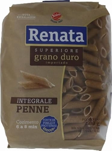 Macarrão De Sêmola De Trigo Grano Duro Integral Penne Renata Superiore Pacote 500g