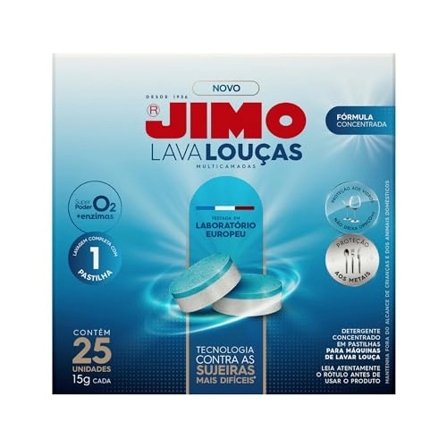 Lava Loucas Jimo Multicamadas 25un Pastilha De 15g