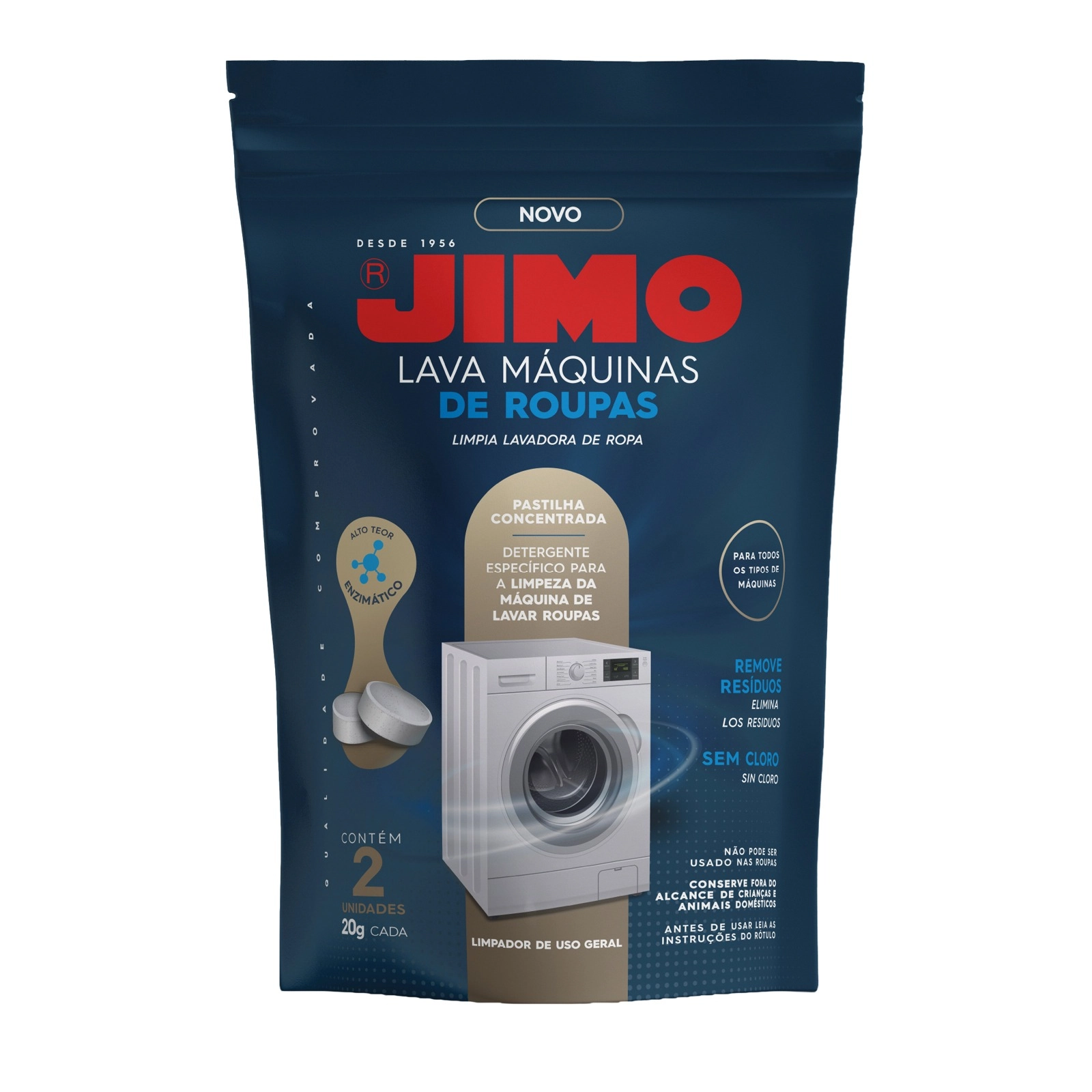 Lava Maquinas Jimo Com 2 Pastilhas 20g