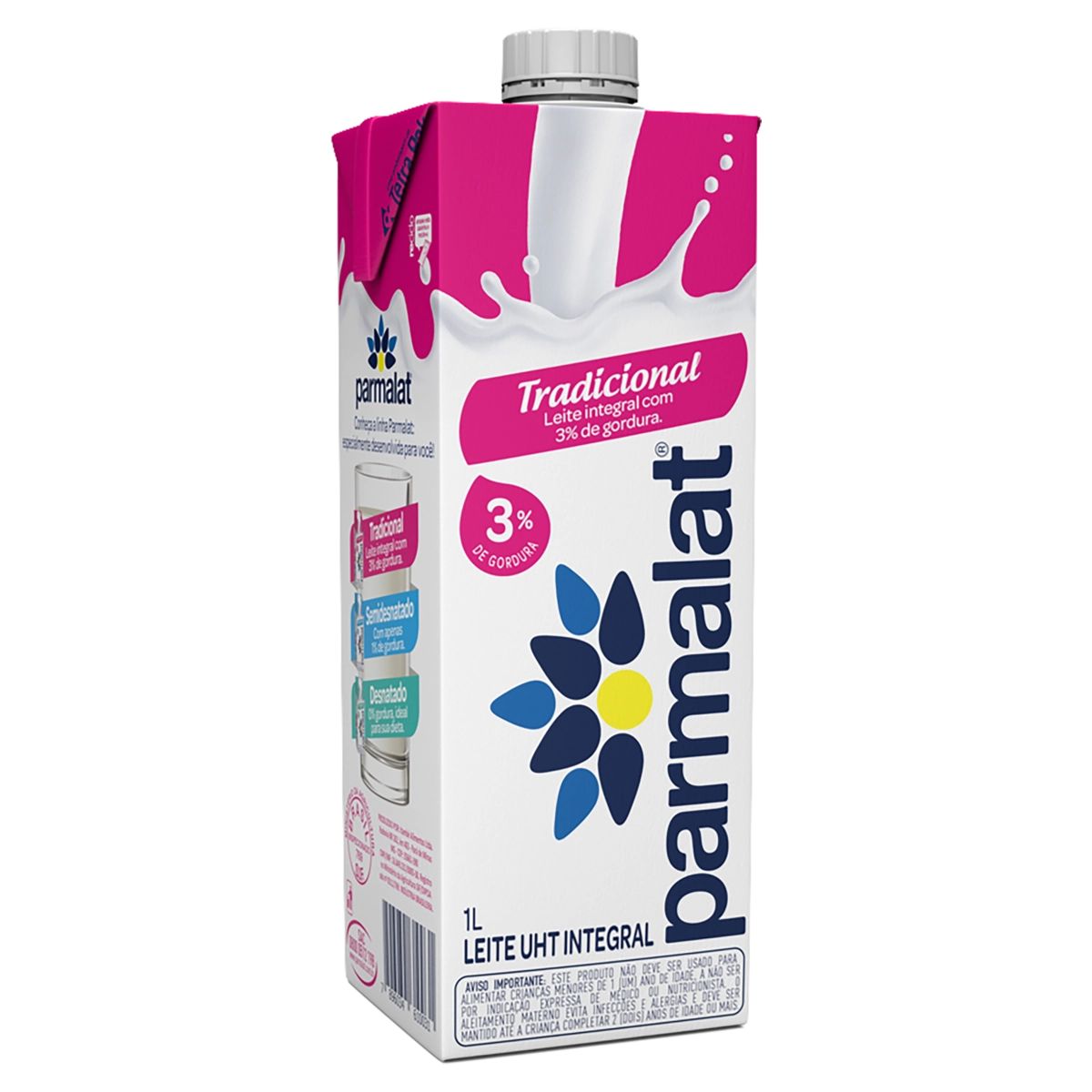 Leite Longa Vida Integral Cx 12.0 1000g Parmalat