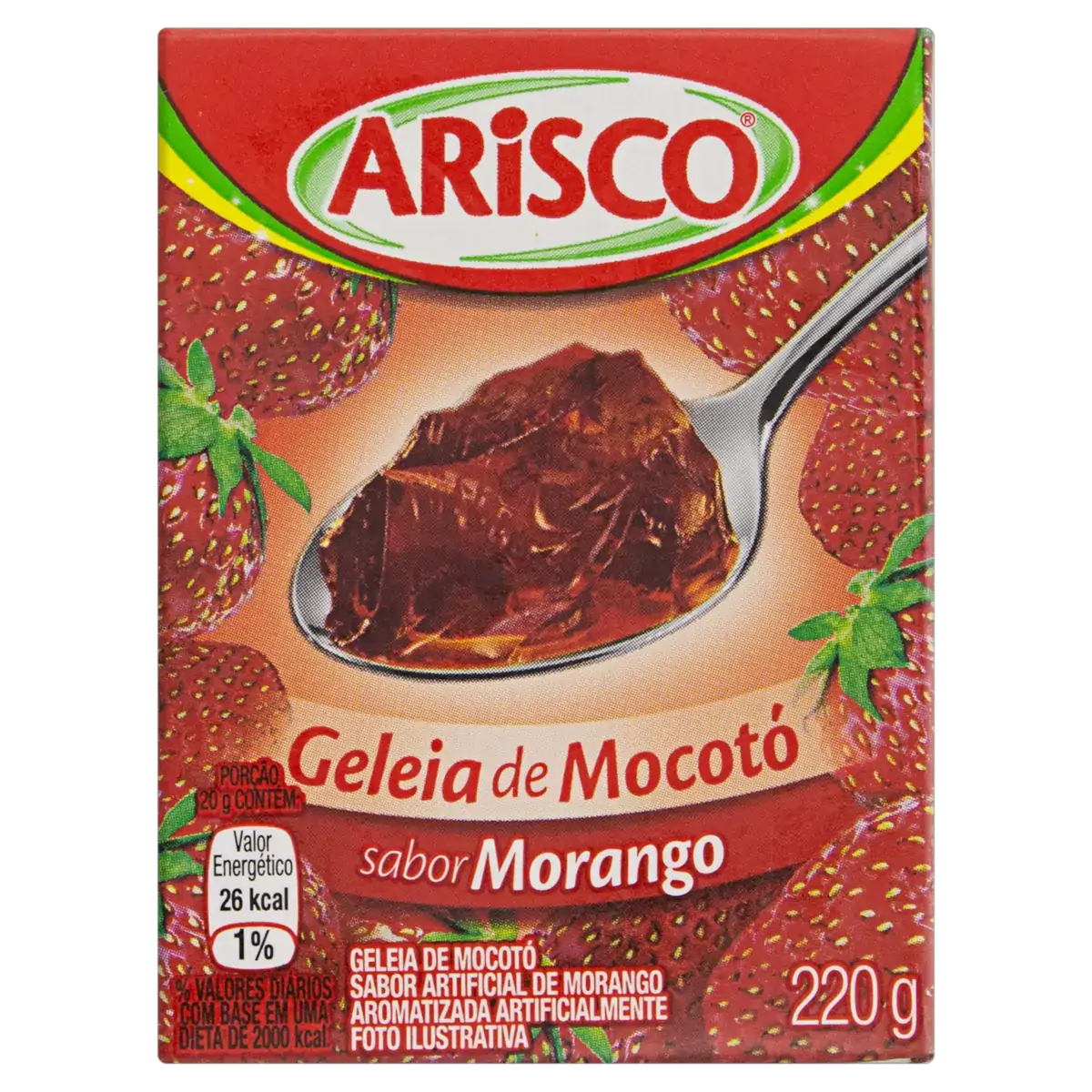 Geleia De Mocotó Morango Arisco Caixa 220g