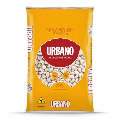 Feijão Carioca Tipo 1 Urbano Seleção Especial Pacote 1kg