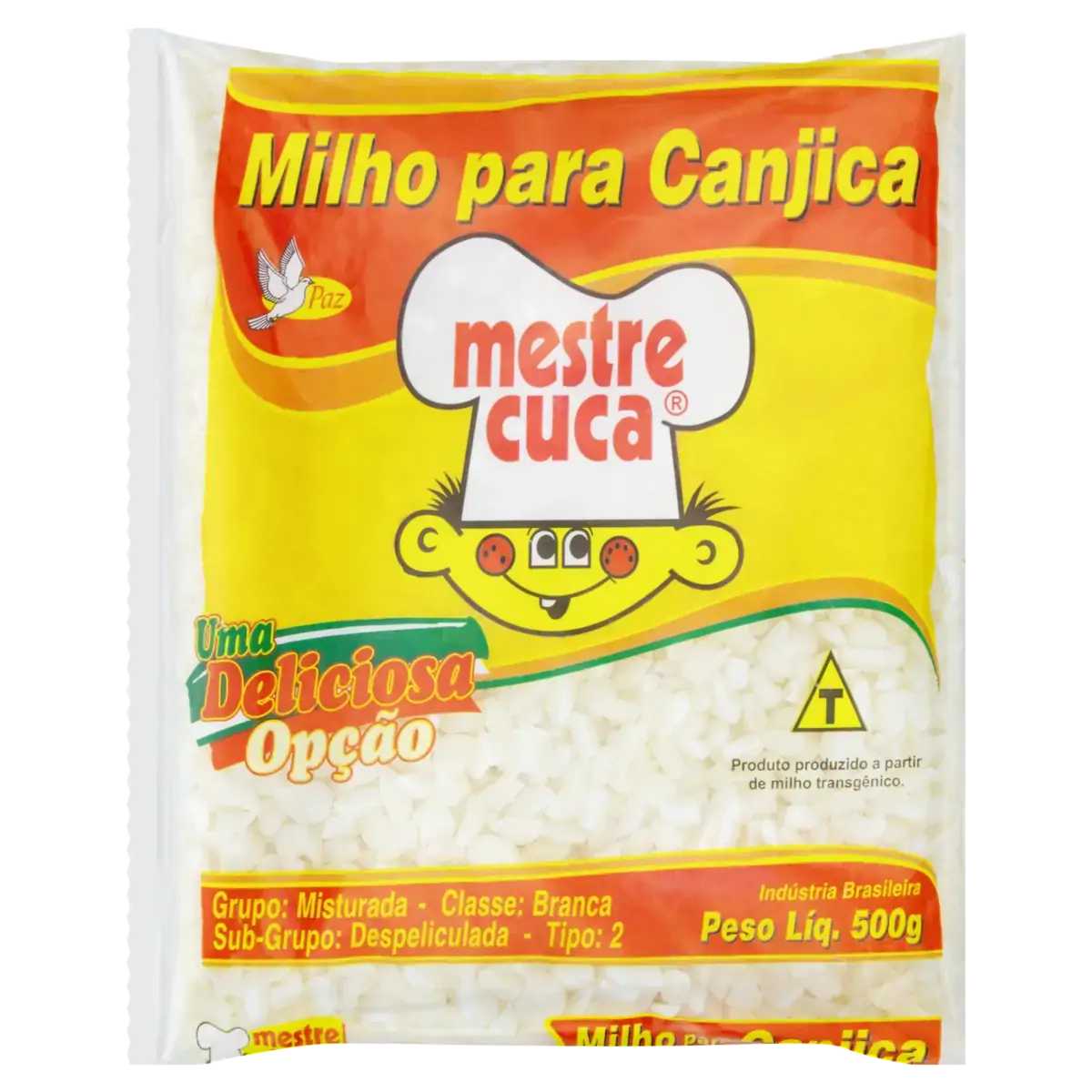 Canjica De Milho Branca Tipo 2 Mestre Cuca Pacote 500g