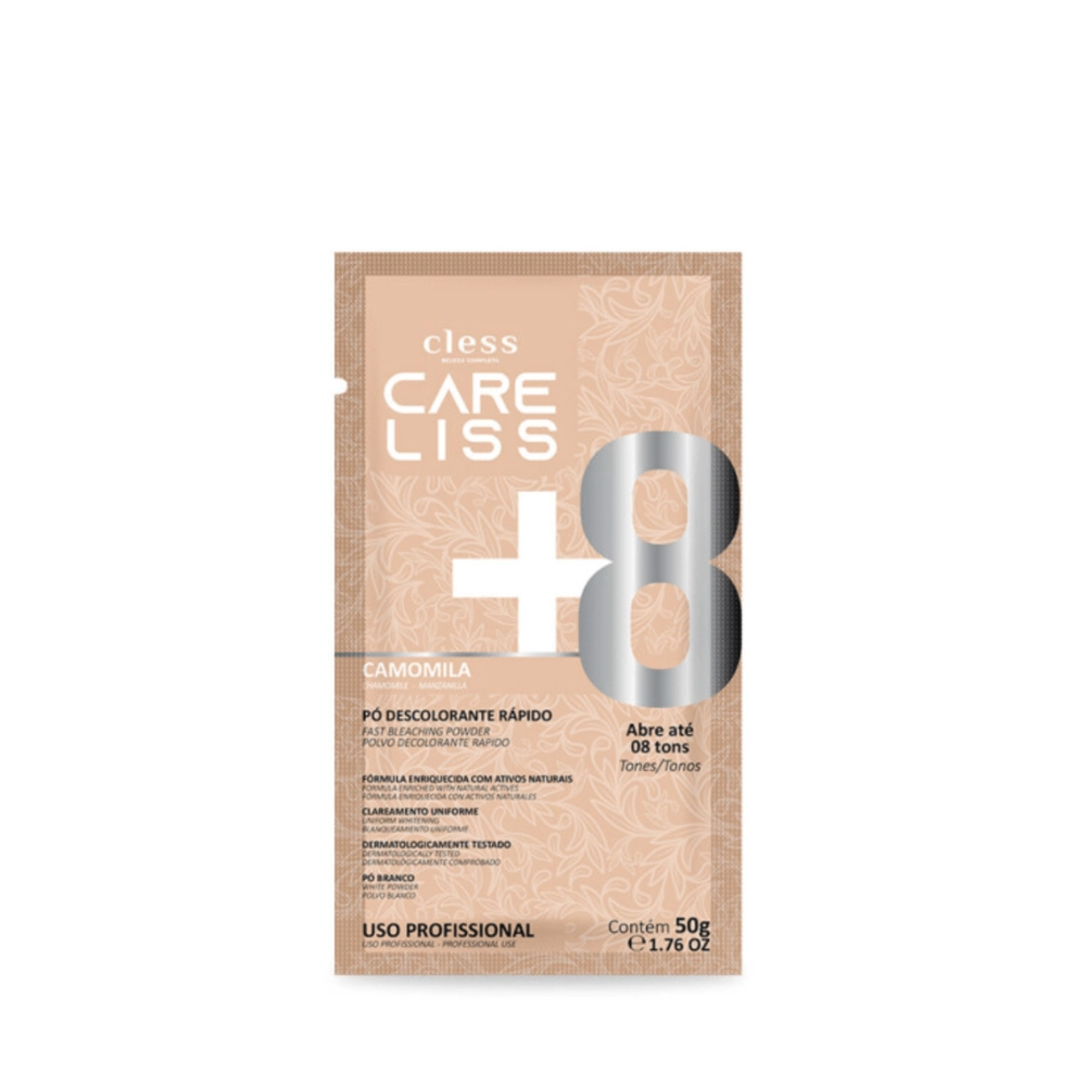 Descolorante Pó Camomila 8 Care Liss Envelope 50g