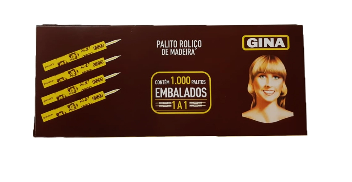 Palito Dente Gina Luxo C/ 1000