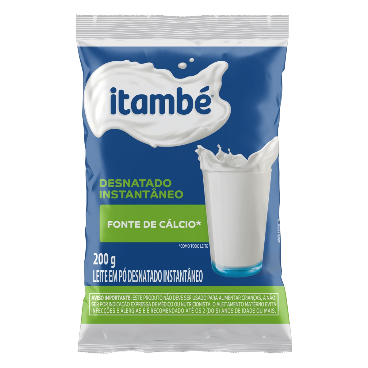 Leite Pó Instantâneo Desnatado Itambé Pacote 200g
