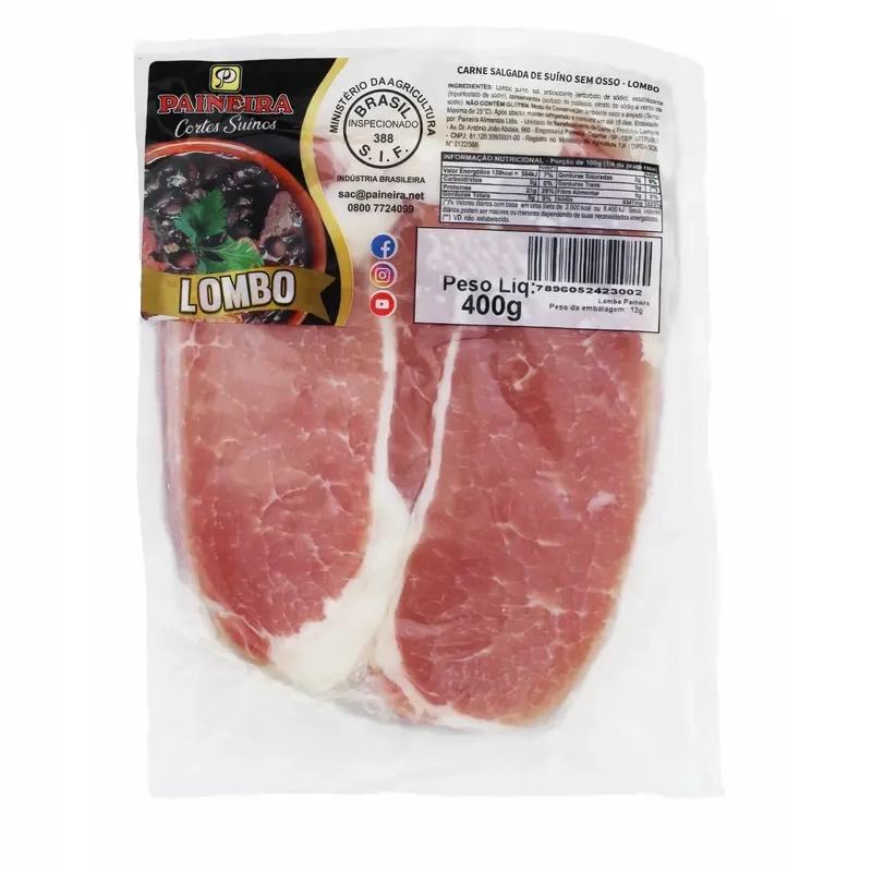 Lombo Salg Suino S/osso Paineira 400g