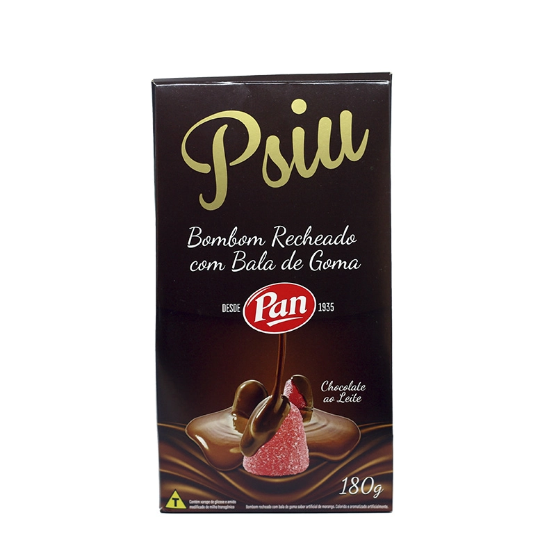 Bombom Rech C/bala Goma Psiu Pan 180g