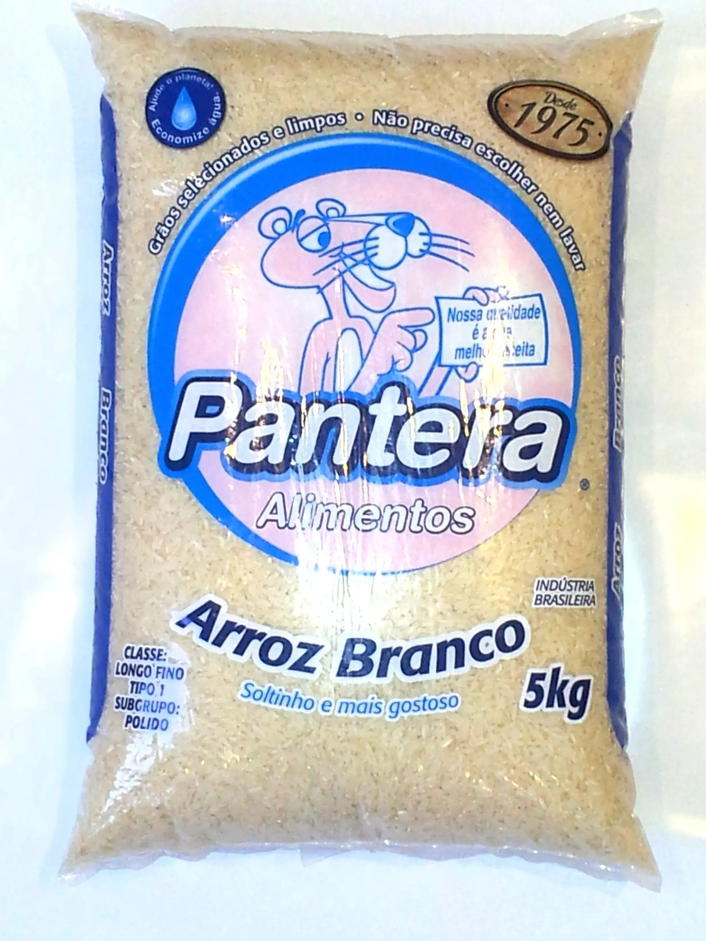 Arroz Branco Tipo 1 Pantera Alimentos Premium Pacote 5kg