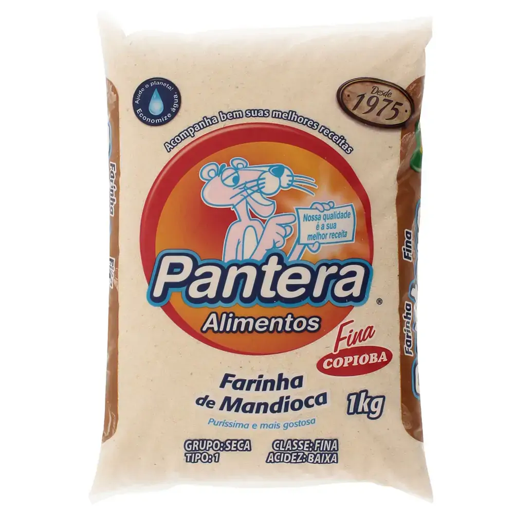 Farinha De Mandioca Tipo 1 Pantera Alimentos Pacote 500g