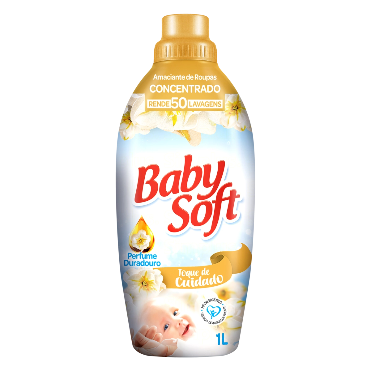 Amaciante De Roupa Concentrado Toque De Cuidado Baby Soft Frasco 1l