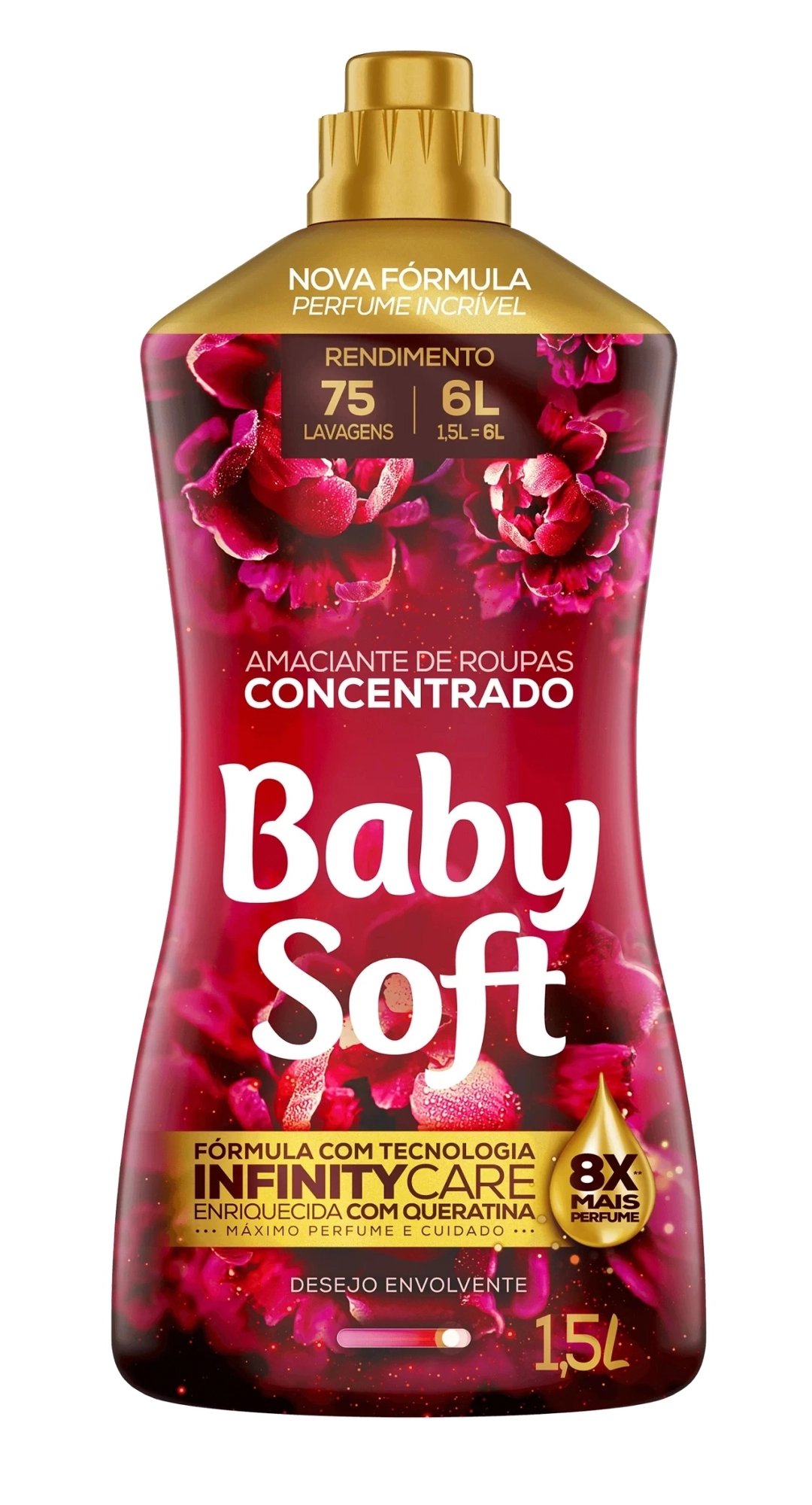Amac Baby Soft Conc Toque Envolvente Vermelho 1,5l